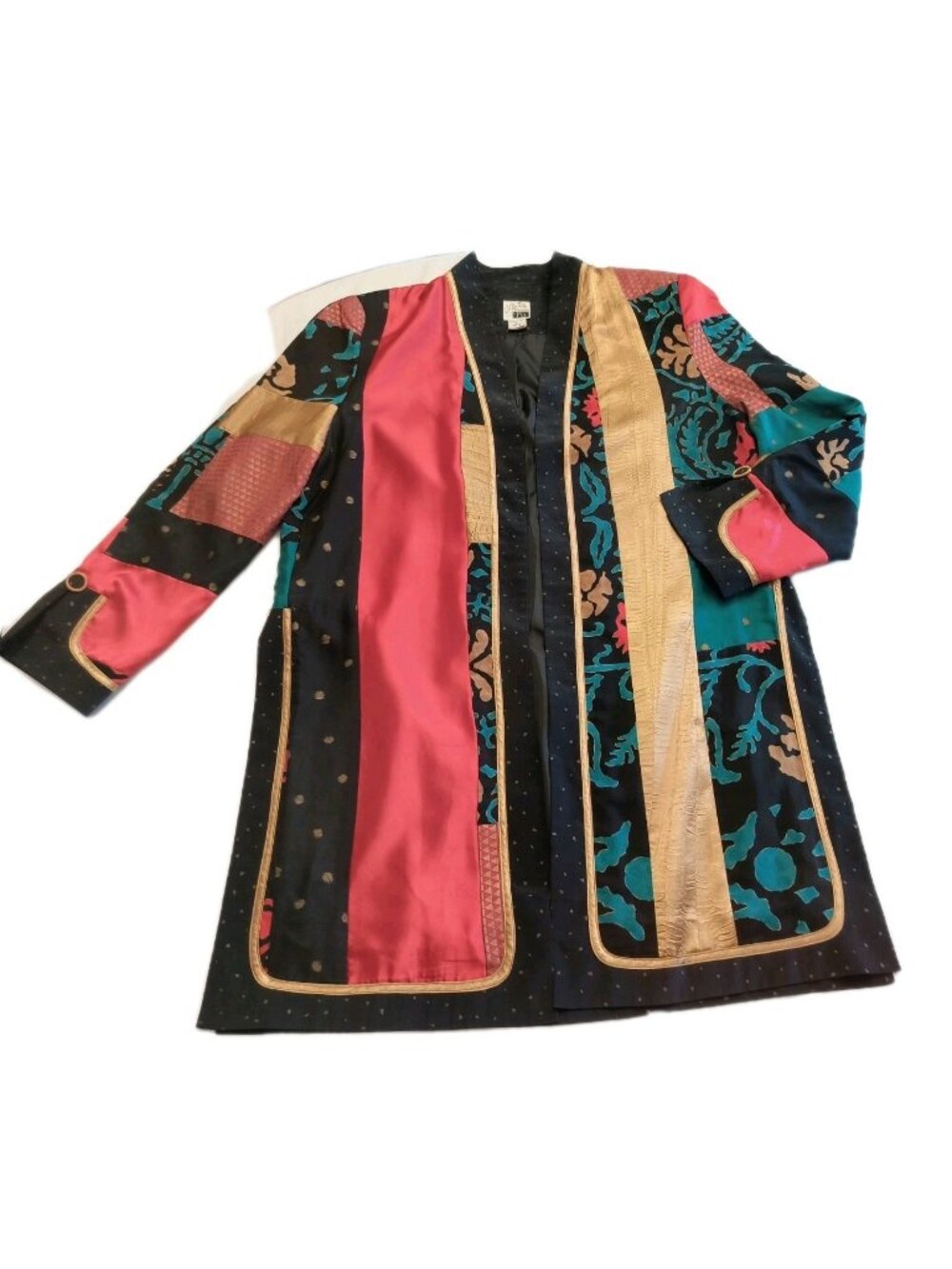 Vintage Jeanne Marc Collection Jacket Duster Kimono Avant Garde Art Size L 16-18